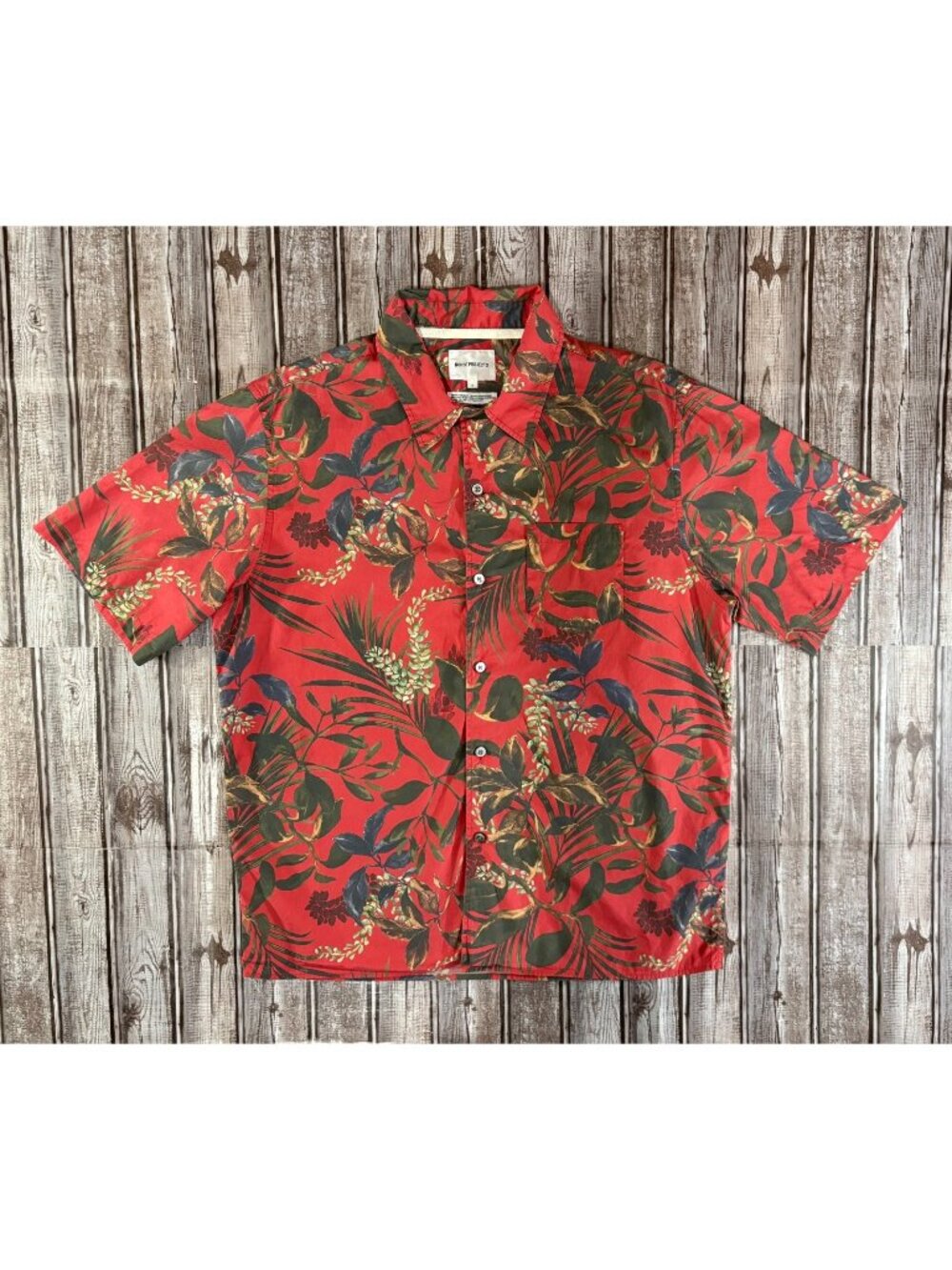 Norse Projects Floral all over print hawaiian Camp Shirt size S multicolor